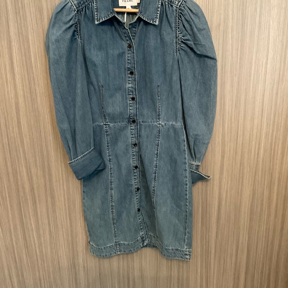 Frame XS denim dress. NWT.